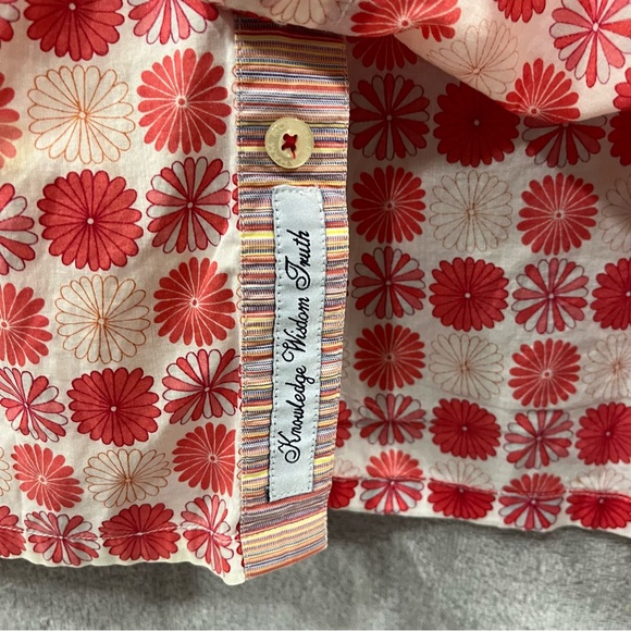 Robert Graham Palm Tree Print Short Sleeve Classic Button Up Shirt Size Large - Picture 3 of 9